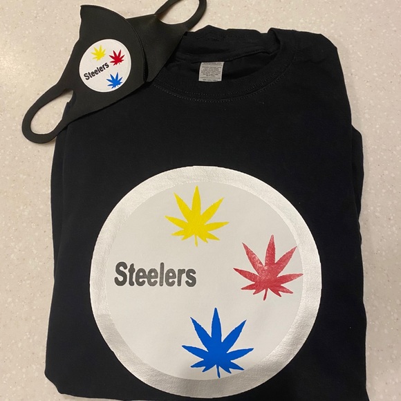 Unisex set of tee and mask “Steelers 420” - Picture 2 of 5